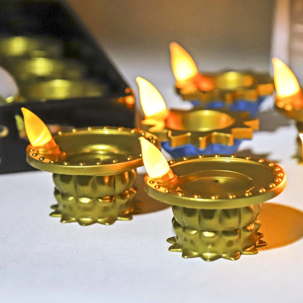 Lighting Decor For Diwali - LED Candle Lamp Diwali Simulation Deepavali