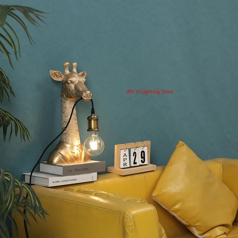 Golden Hot Sales Resin Giraffe - Decor Lighting Sales review and price