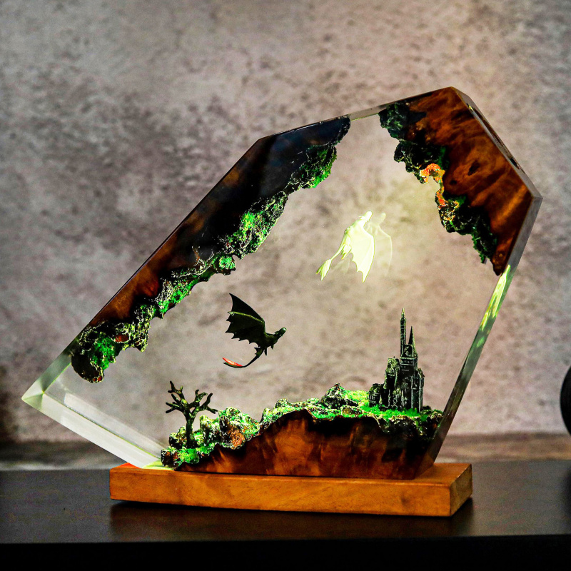 Creative Resin Night Light Bed - Decor Lighting Sales review and price
