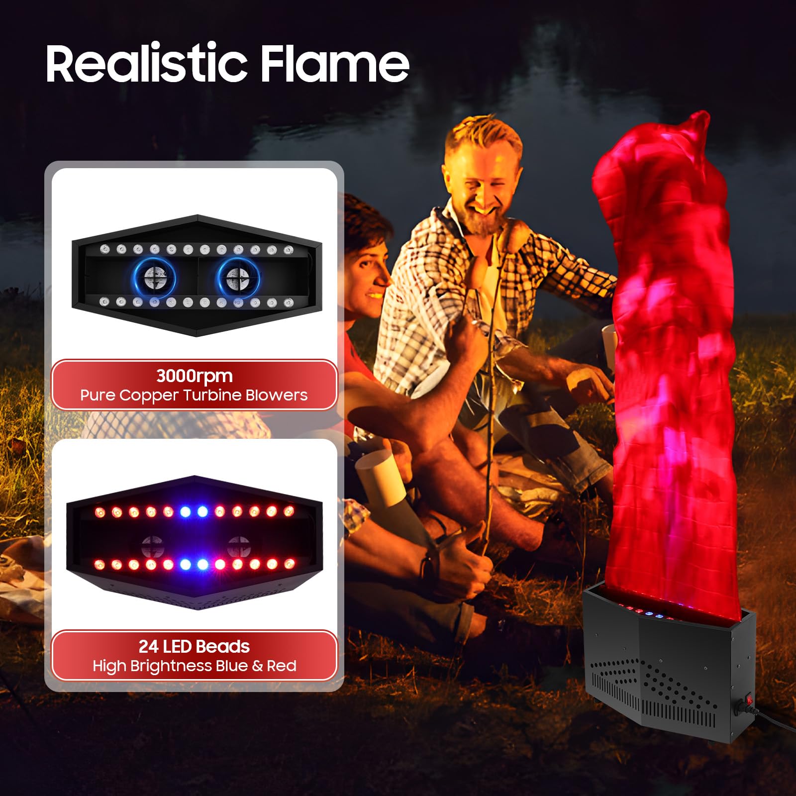 LED Silk Fire Flame Effect Lig - Lighting Effect Home Decor review and price