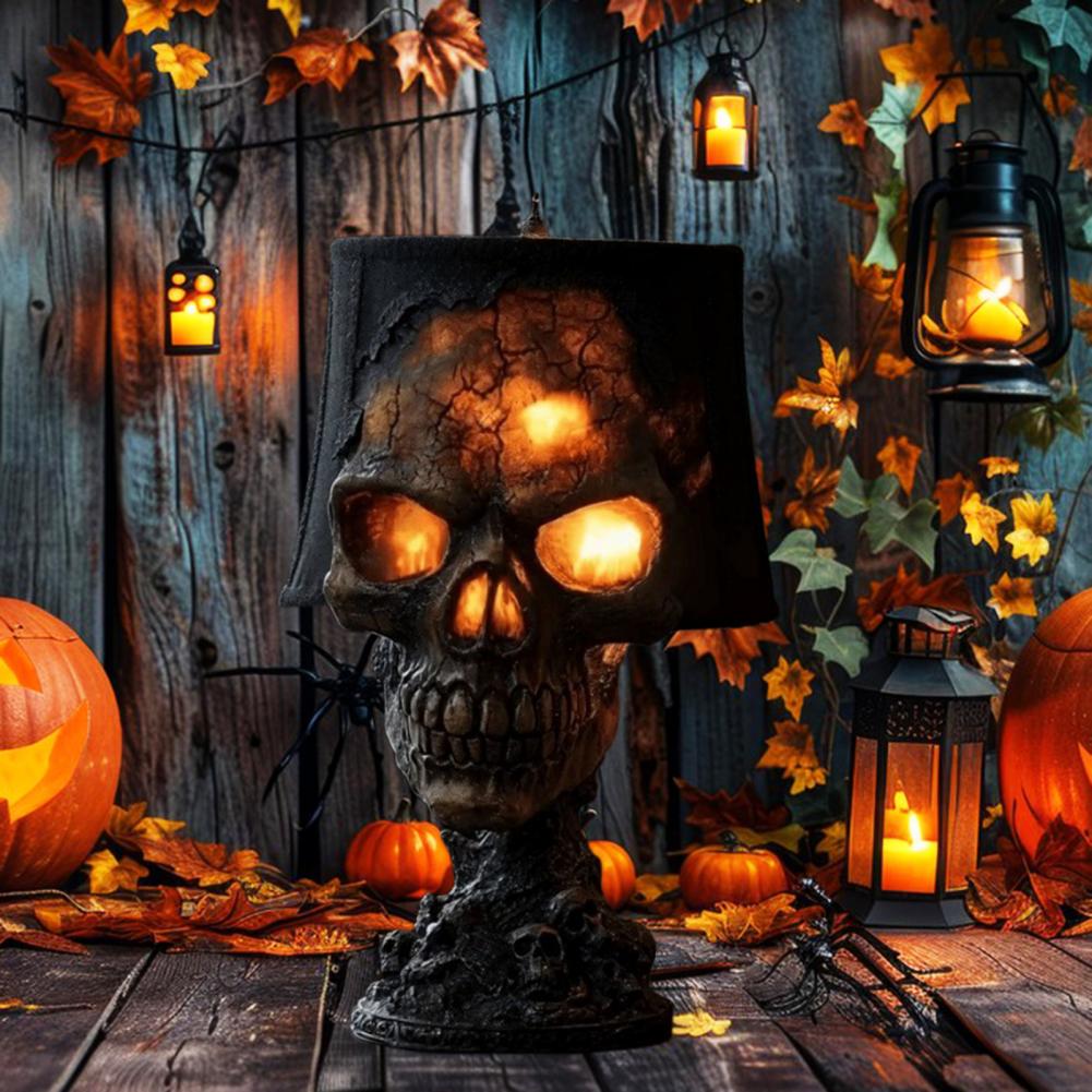 Halloween Lava Stone Skull Lam - Lighting Decor For Diwali review and price