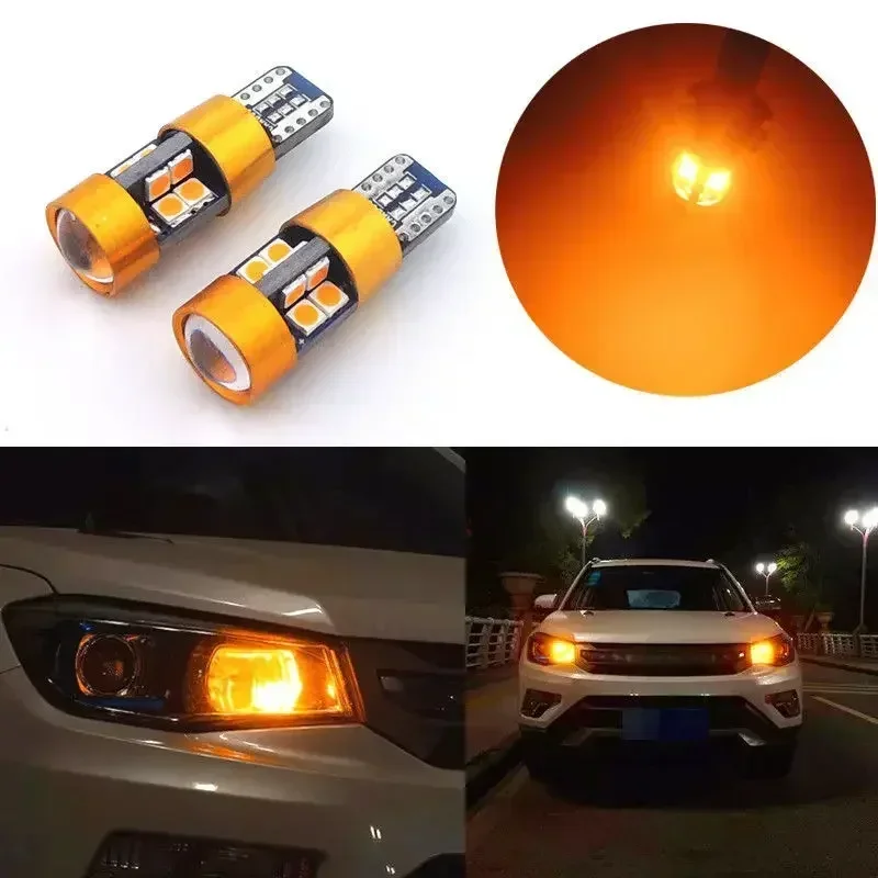 2Pcs Car T10 12V LED Signal Li - Orange Lighting Decor review and price