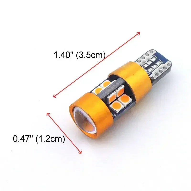 2Pcs Car T10 12V LED Signal Li - Orange Lighting Decor review and price