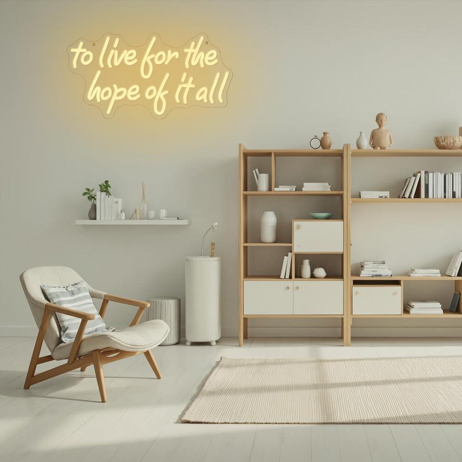 To Live For The Hope Of It All - Wall Decor Lighting review and price