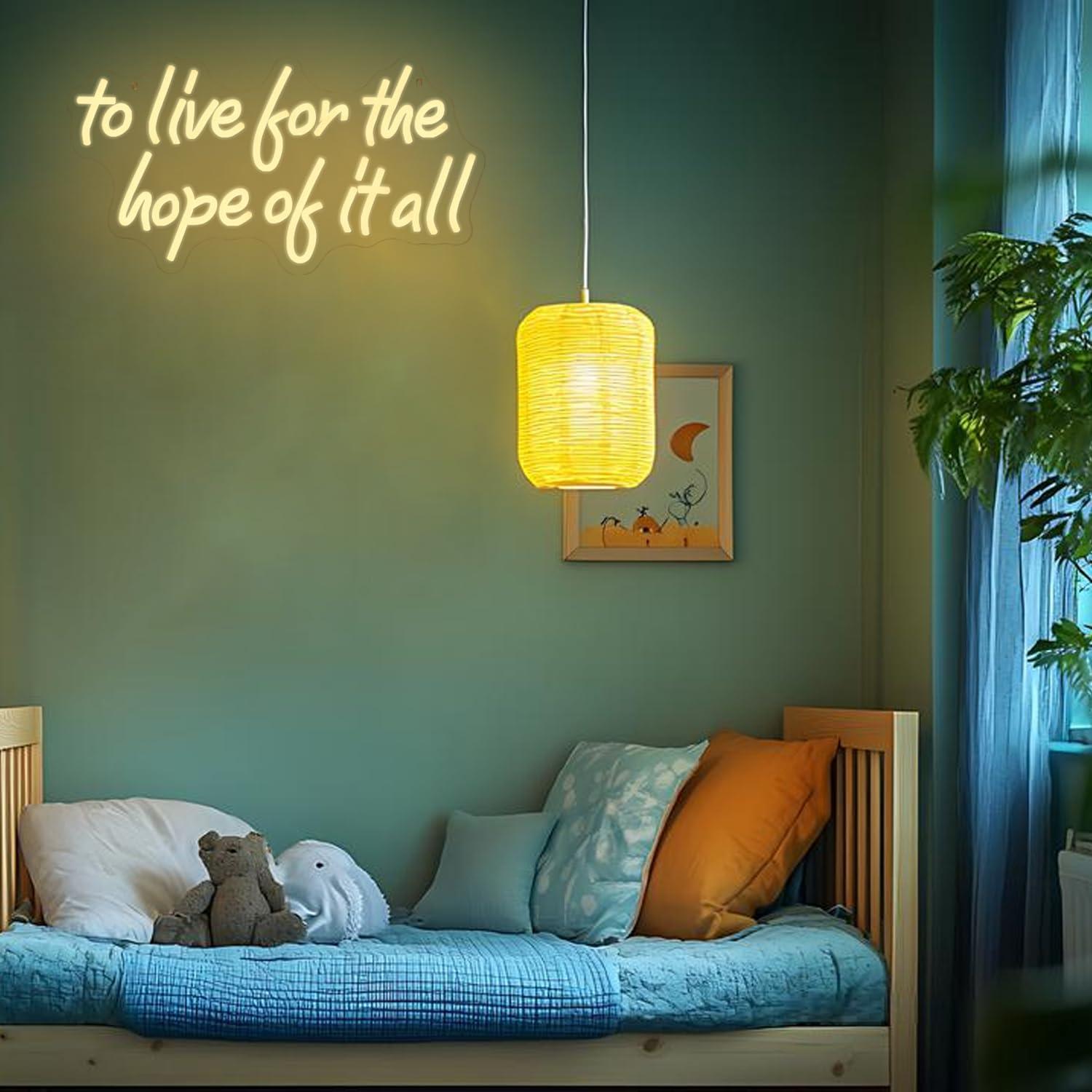 To Live For The Hope Of It All - Wall Decor Lighting review and price