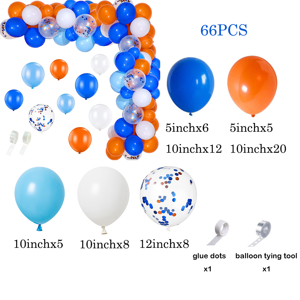 Orange Blue Balloons Garland A - Orange Lighting Decor review and price
