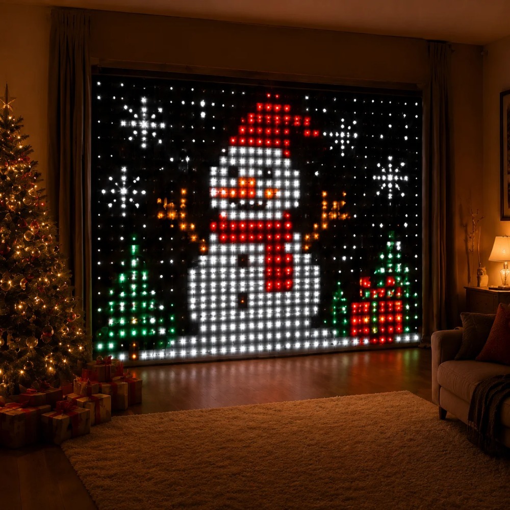 LED Pixel Curtain Lights Bluet - Lighting Decor Home review and price