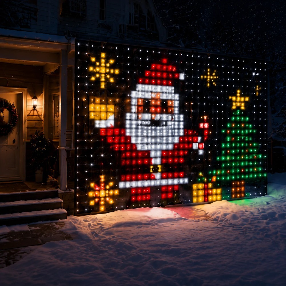 LED Pixel Curtain Lights Bluet - Lighting Decor Home review and price