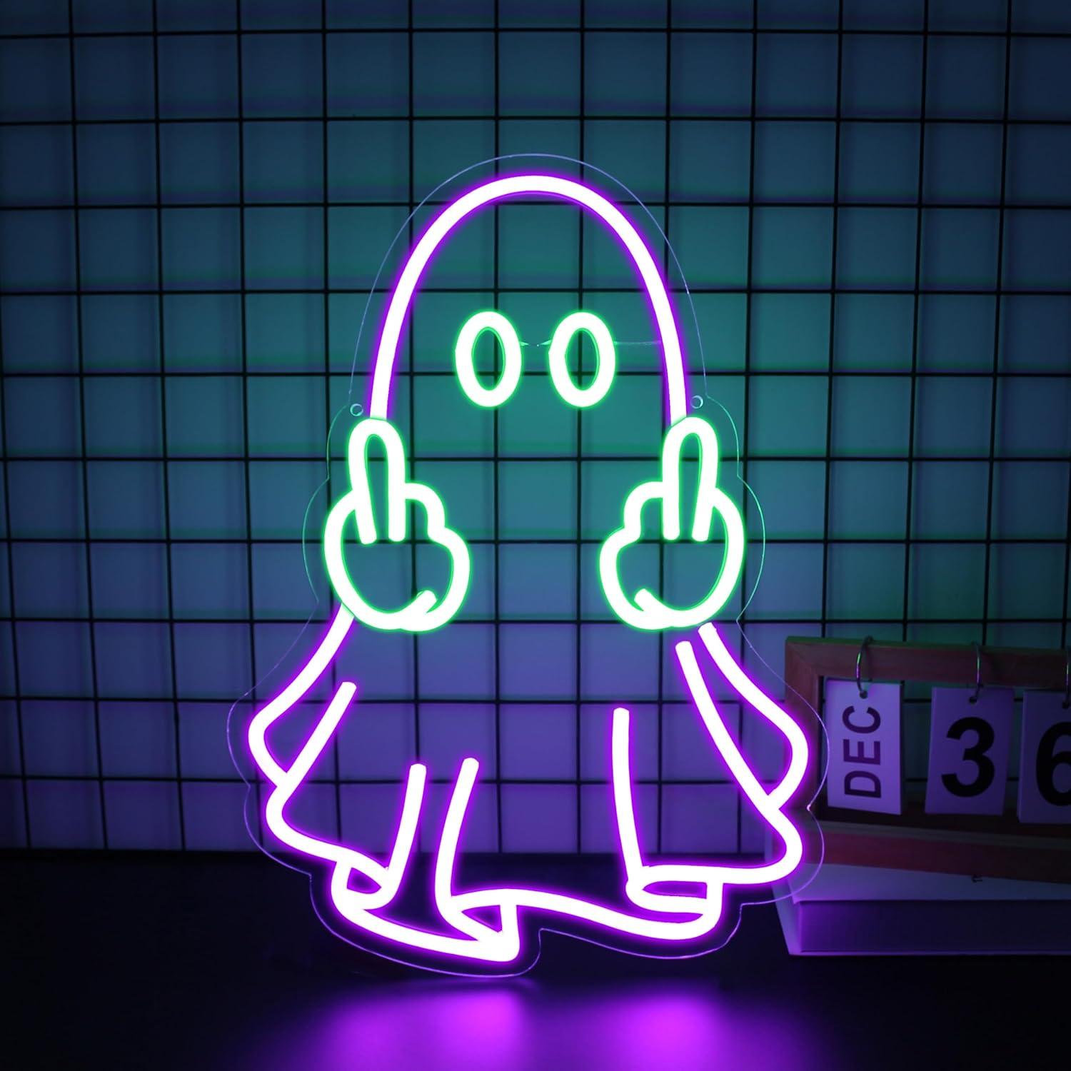 Ghost Neon Sign USB Powered LE - Wall Decor Lighting review and price
