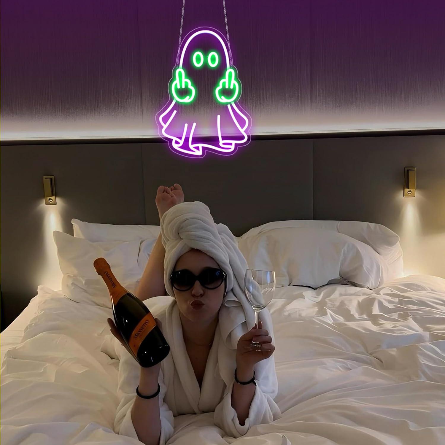 Ghost Neon Sign USB Powered LE - Wall Decor Lighting review and price