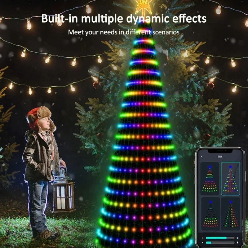 Christmas Star Tree Lights RGB - Lighting Decor Home review and price