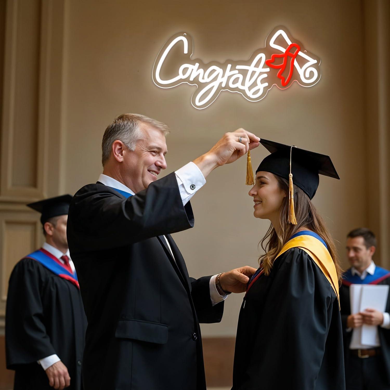 Congrats Graduation Neon Sign  - Wall Decor Lighting review and price