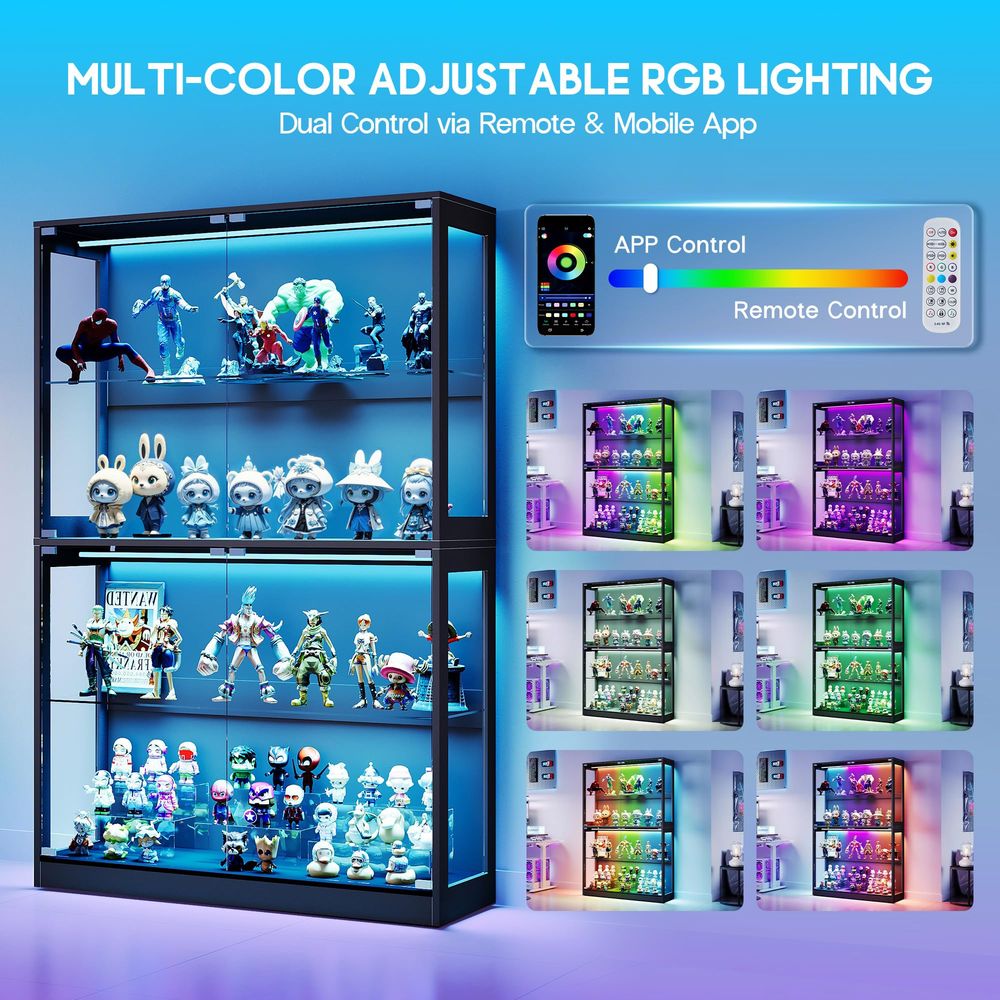 Cabinet with LED Light Strips, - Lighting & Home Decor Studio Photos review and price