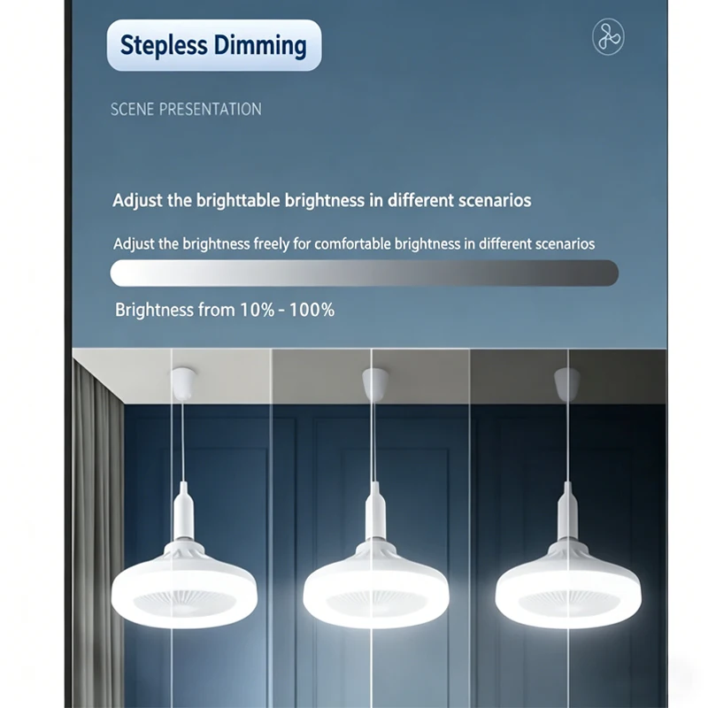 2 In 1 Ceiling Fan Lamps 3 Spe - Lighting Decor For Diwali review and price