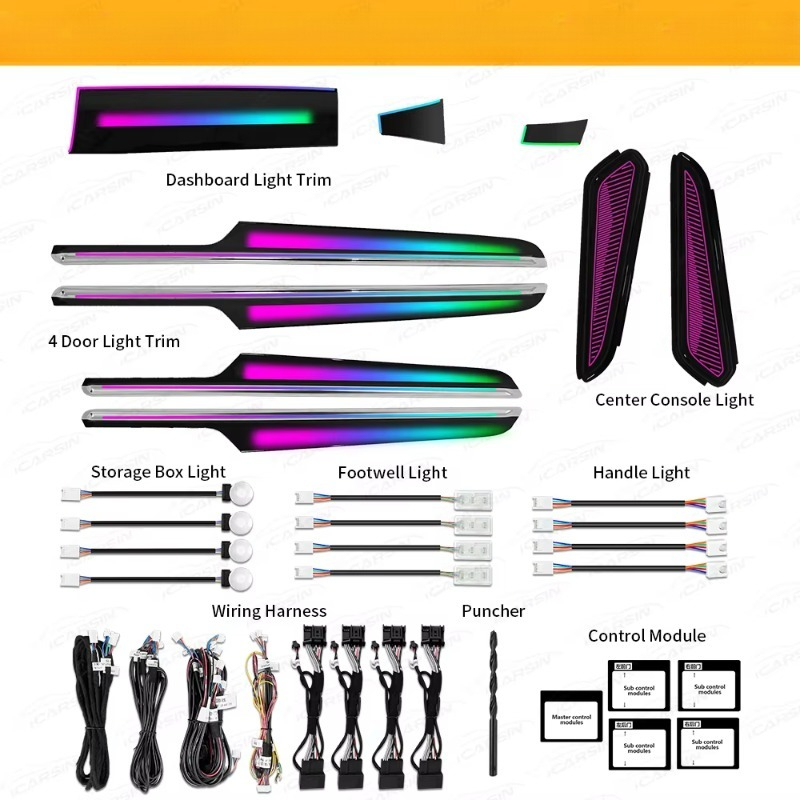 64 Color RGB Dynamic Atmospher - Lighting Interior Decor review and price