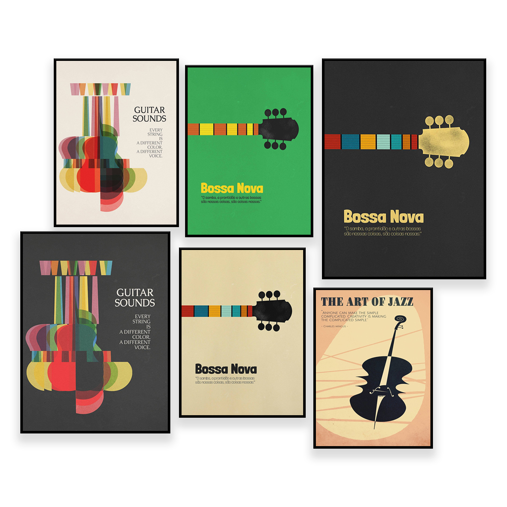 Bossa Nova Poster, Jazz Print, - Nova Decor & Lighting Vase Glass Brun 26Cm review and price