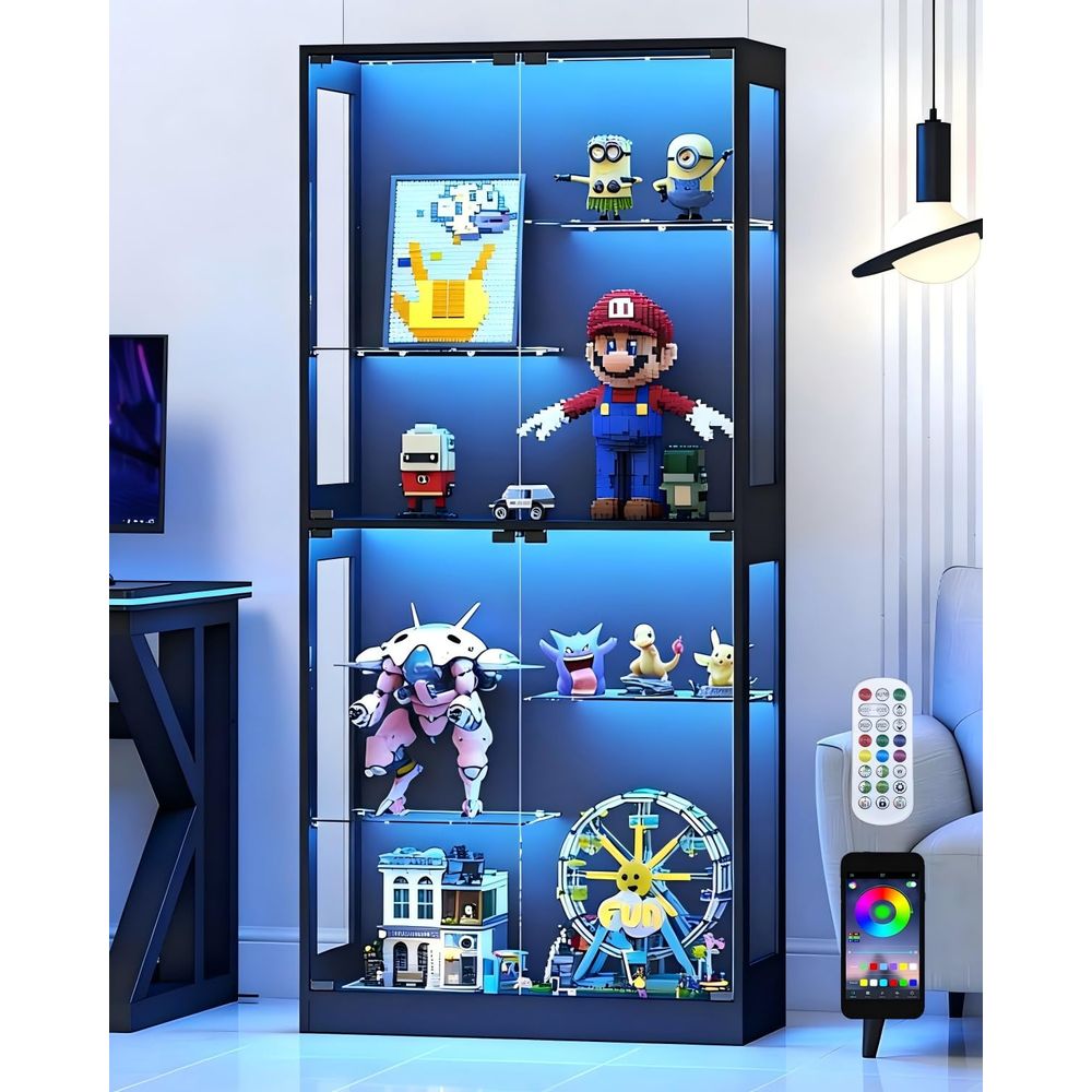 Display Cabinet with Glass Doo - Lighting & Home Decor Studio Photos review and price