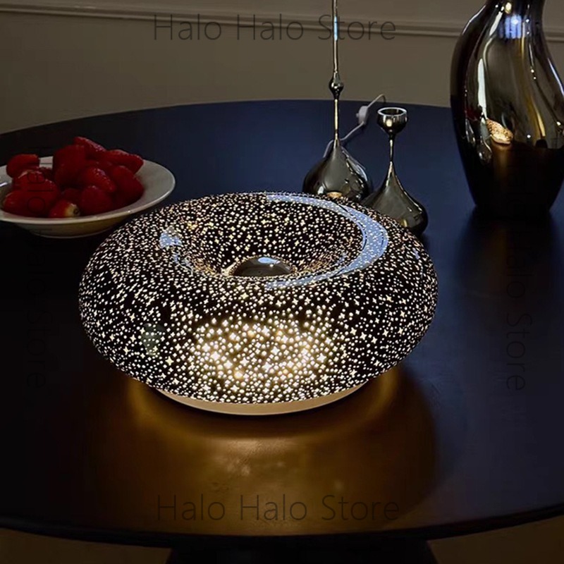 Black starry night light orang - Orange Lighting Decor review and price