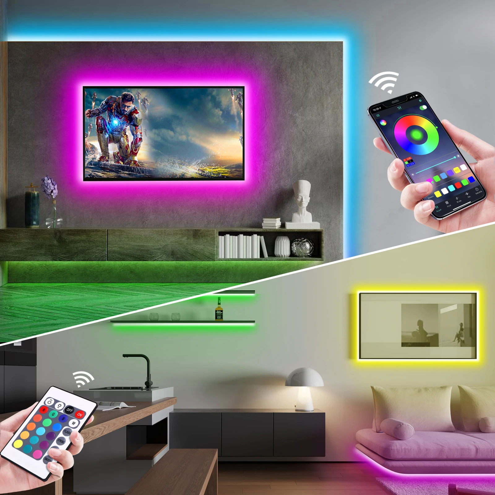 1-5m RGB LED Neon Strip Light  - Lighting Decor Home review and price